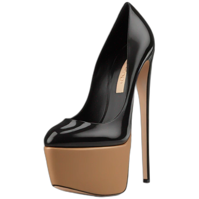 Black VALENTINO Tan-go PLATFORM PUMP emoji