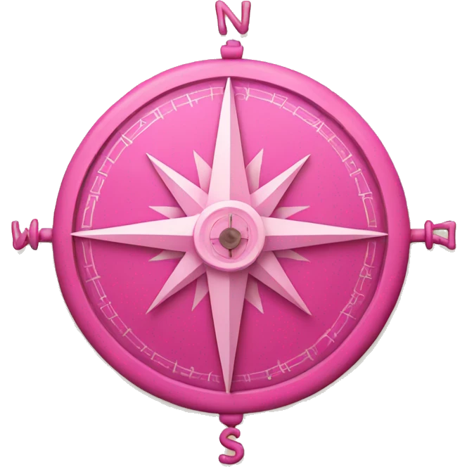 pink compass emoji