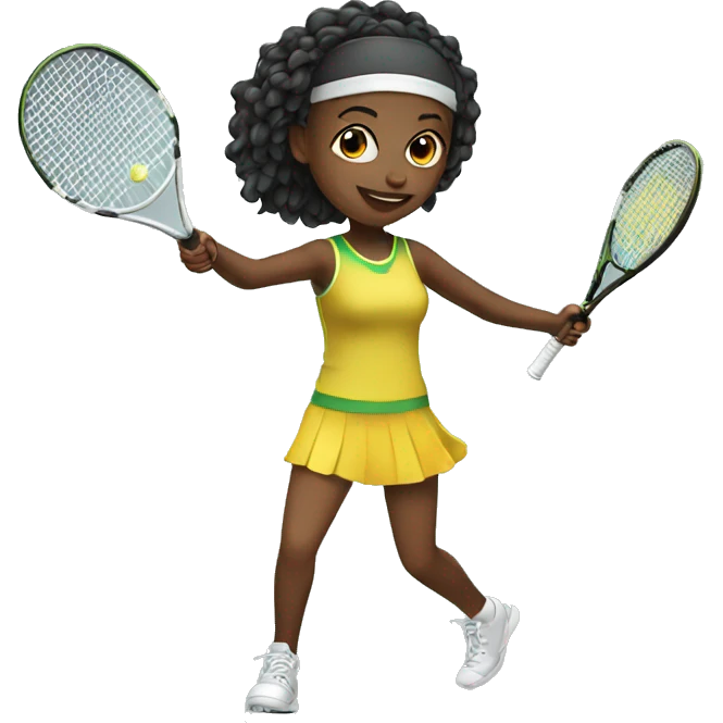 Girl playing tennis  emoji