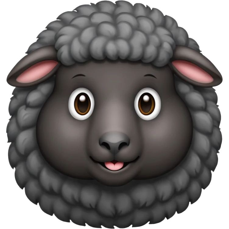 Black sheep emoji