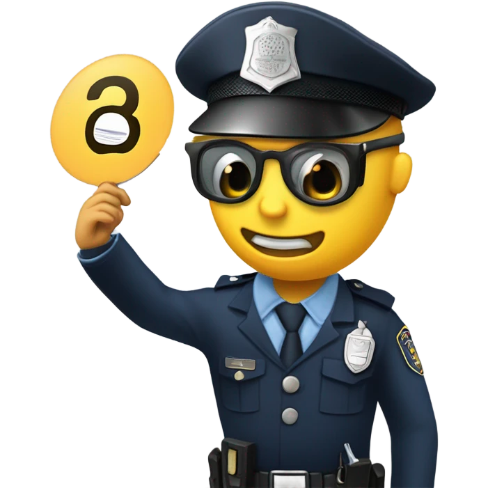 punctuation police emoji
