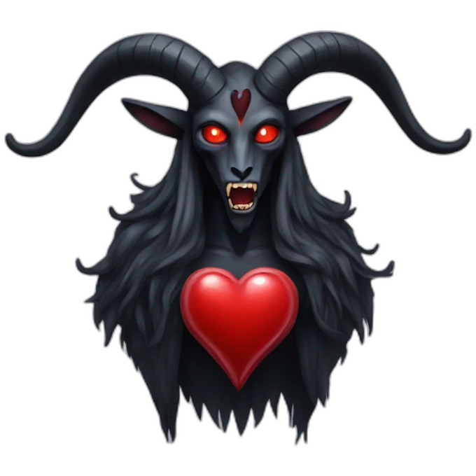 Heart Baphomet emoji