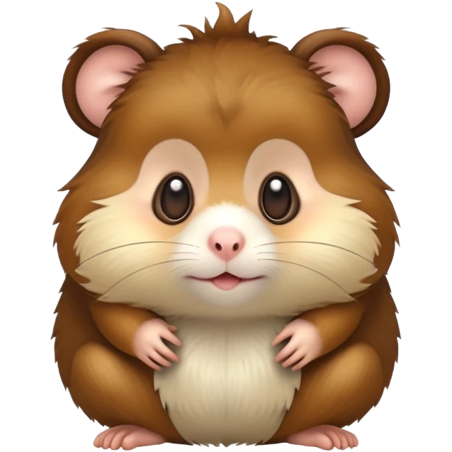 Hamster head and monkey body emoji