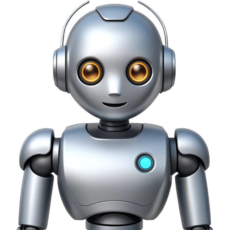 friendly AI robot assistant emoji