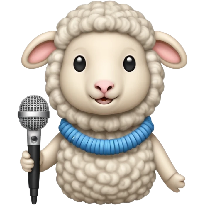sheep with microphone











 emoji