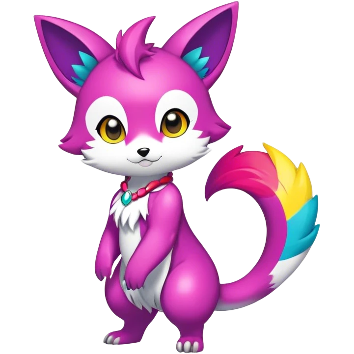 Shiny Chibi Anthro Sona Fakemon Full Body emoji
