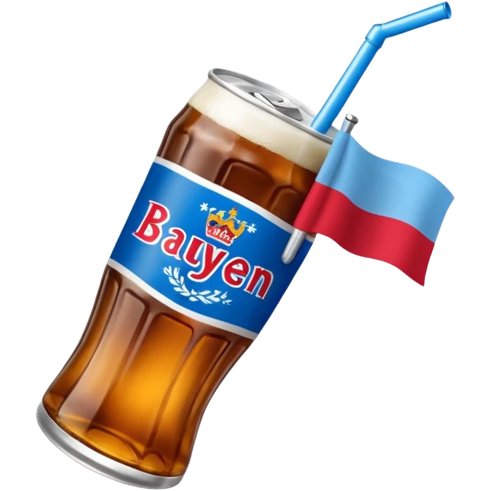 Dose Bayern weiß blau mit Aufschrift Bayern Cola emoji