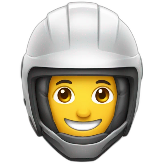 topógrafo con casco sonriente emoji