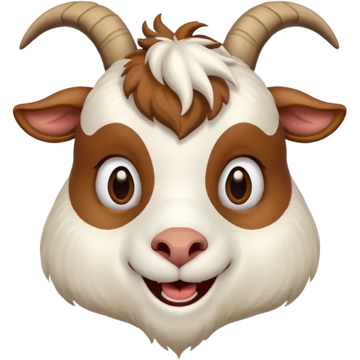 Face de chèvre drole emoji