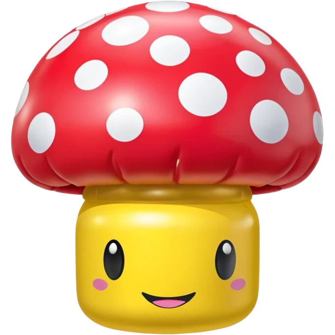   jeff koons style SPAM mushroom inflatable art emoji