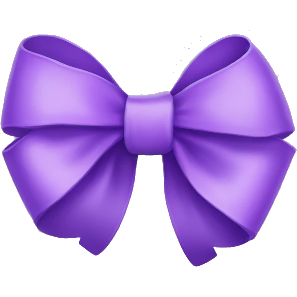 Purple bow emoji