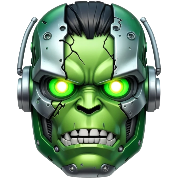 Robot Ghost Hulk Terminator Face emoji