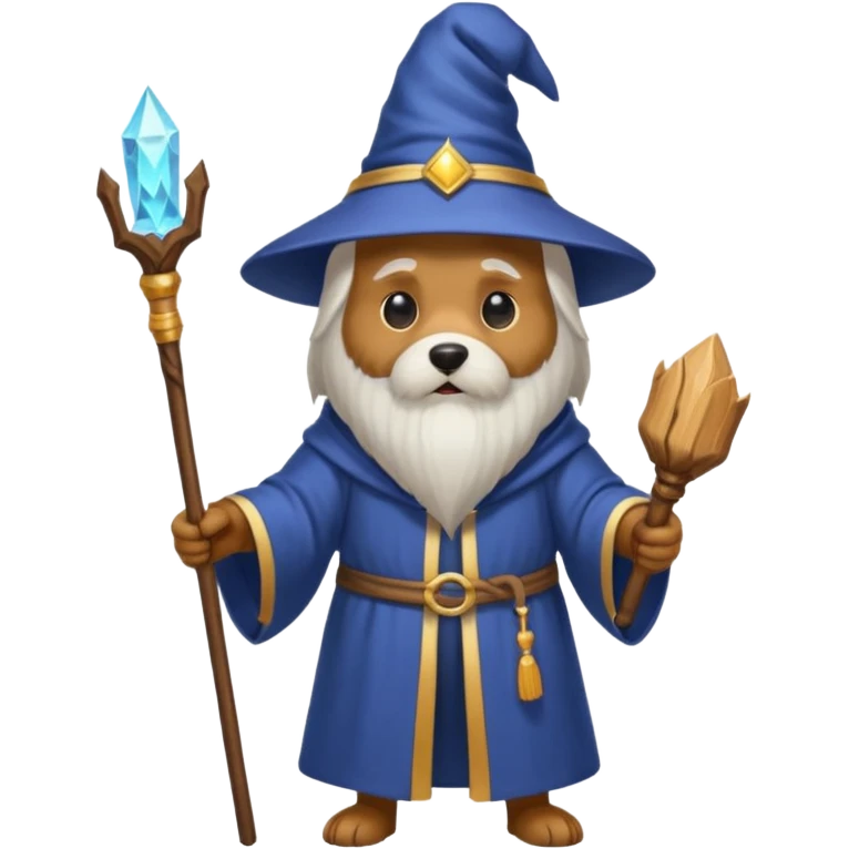 Dog wizard emoji