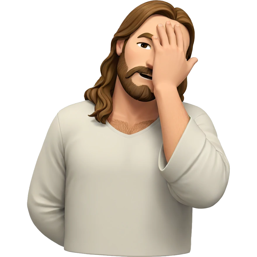 serene male with beard emoji