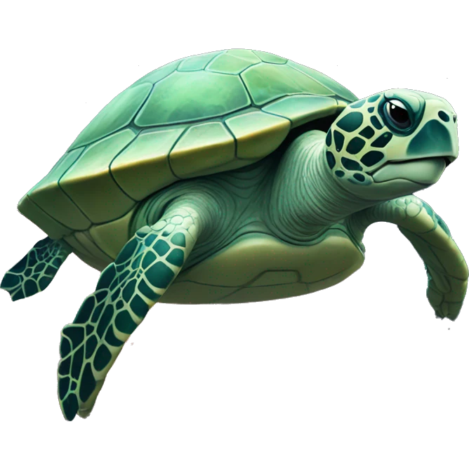 Tortuga en una nave espacial emoji