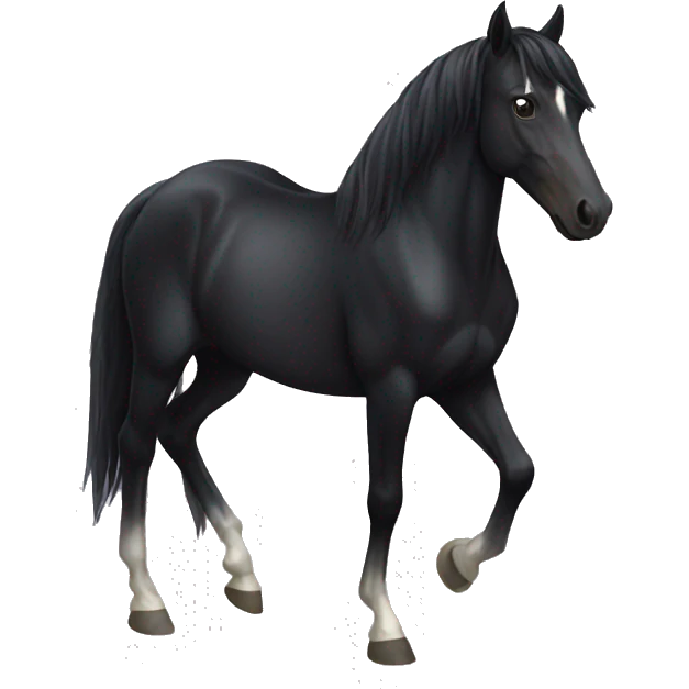 Black horse emoji