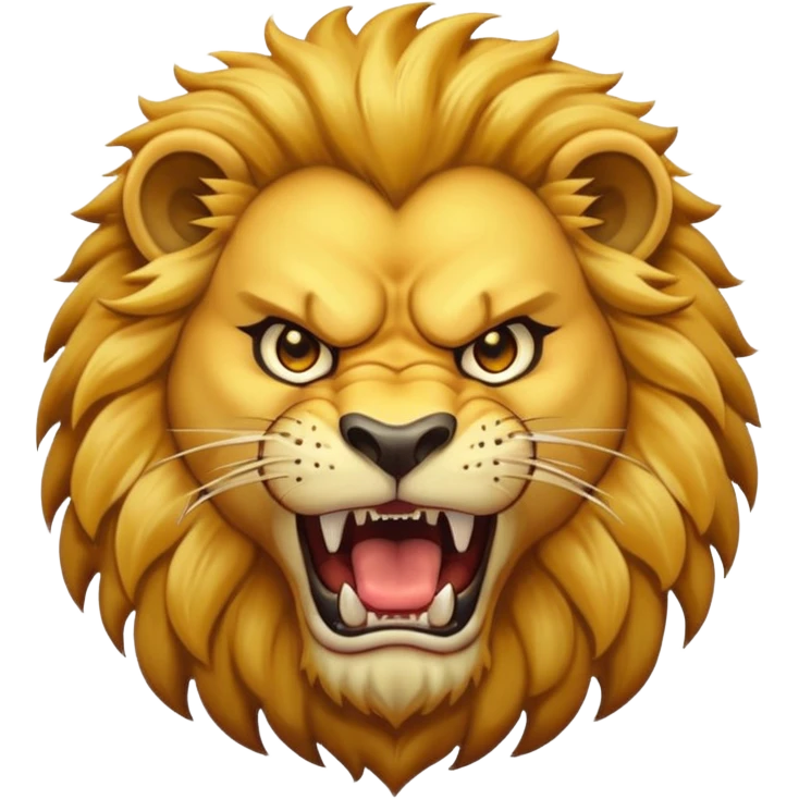 Angry lion emoji