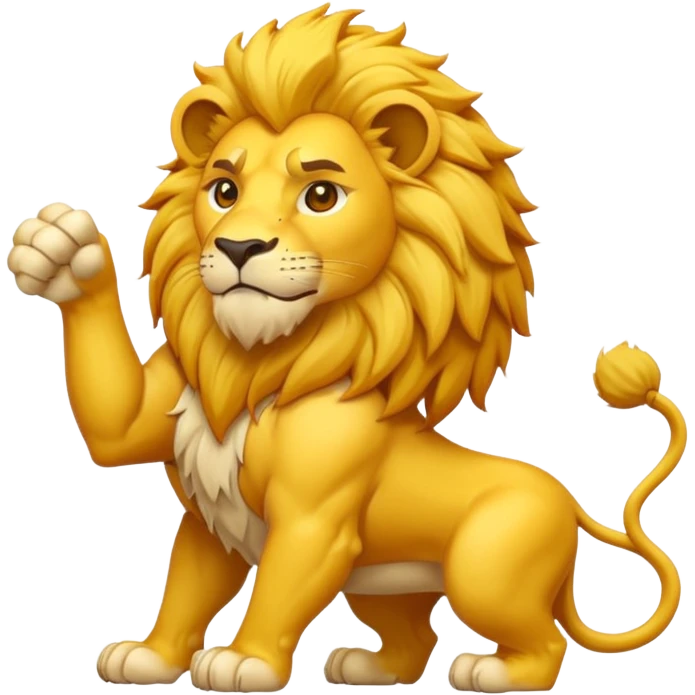 yellow lion emoji