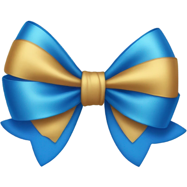 Blue bow  emoji