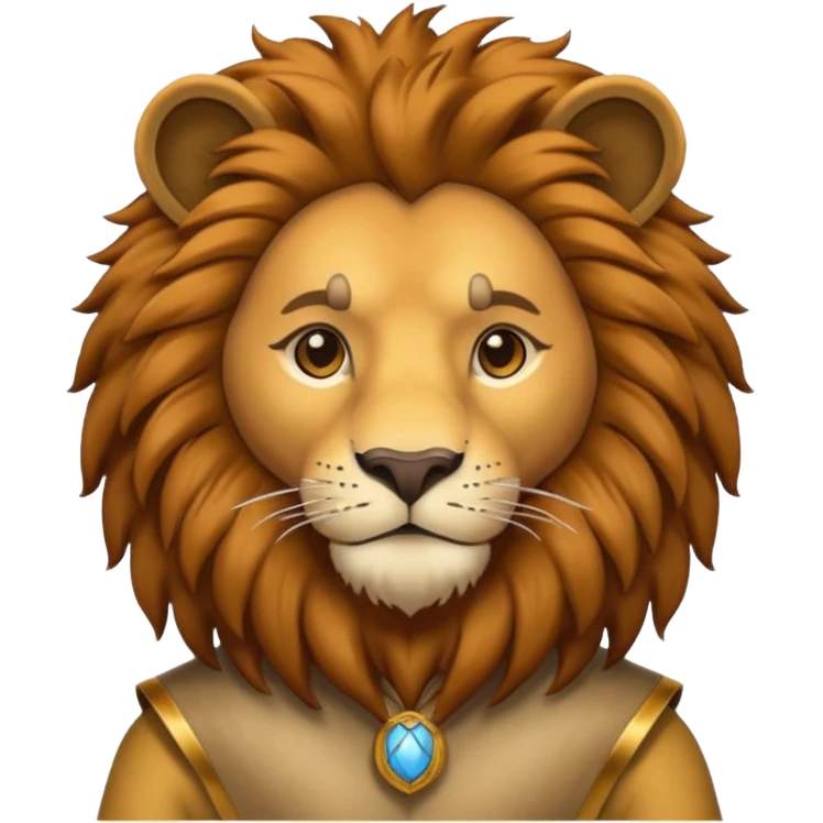 man in lion  costume  emoji