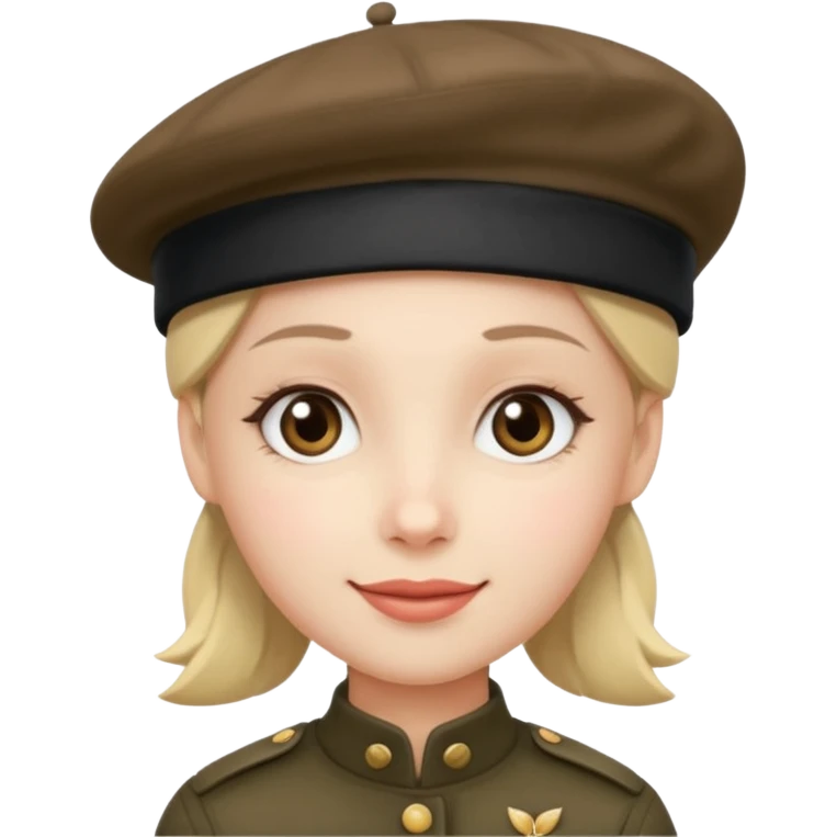 this exact face 😭 with a beret emoji