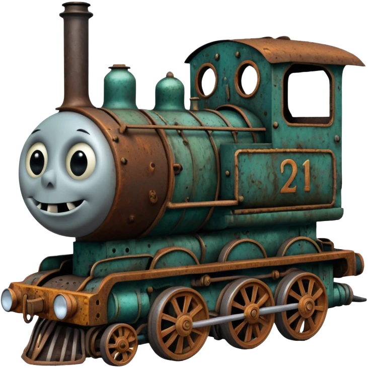 Thomas the Tank Engine died and become abomination  incomprehensible lovecraftian horror emoji