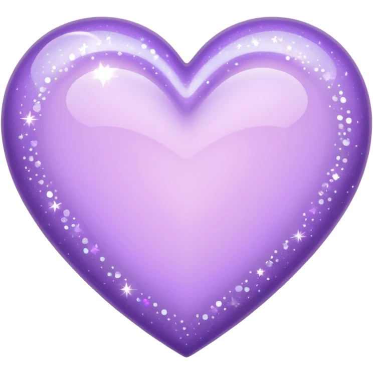 Light purple heart with sparkles  emoji