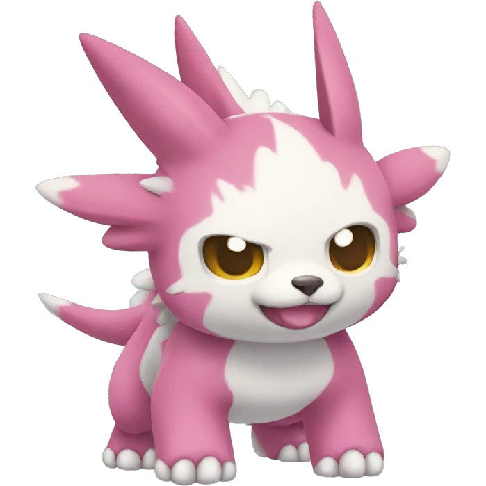 cute kawaii cool Digimon-Fakemon-animal full body emoji