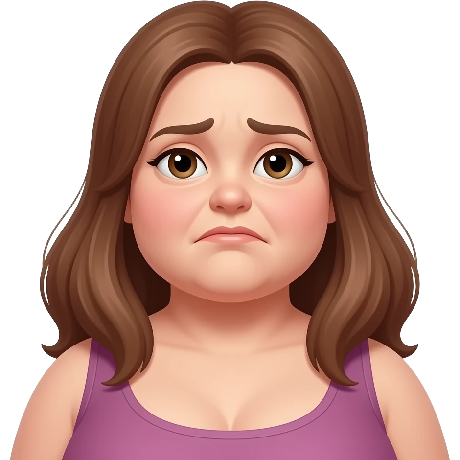 شخص سميييين جدا و ضخم امرأة بشعة emoji