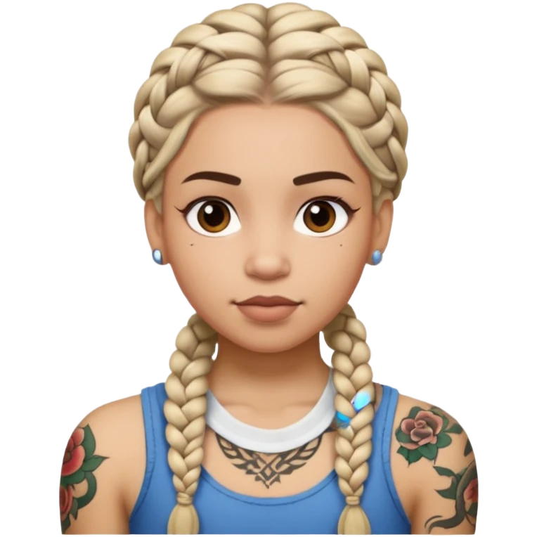 braided and tattoed emoji
