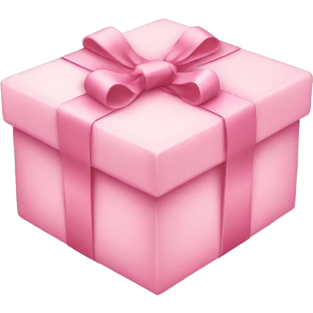 Pastel pink Christmas gift emoji