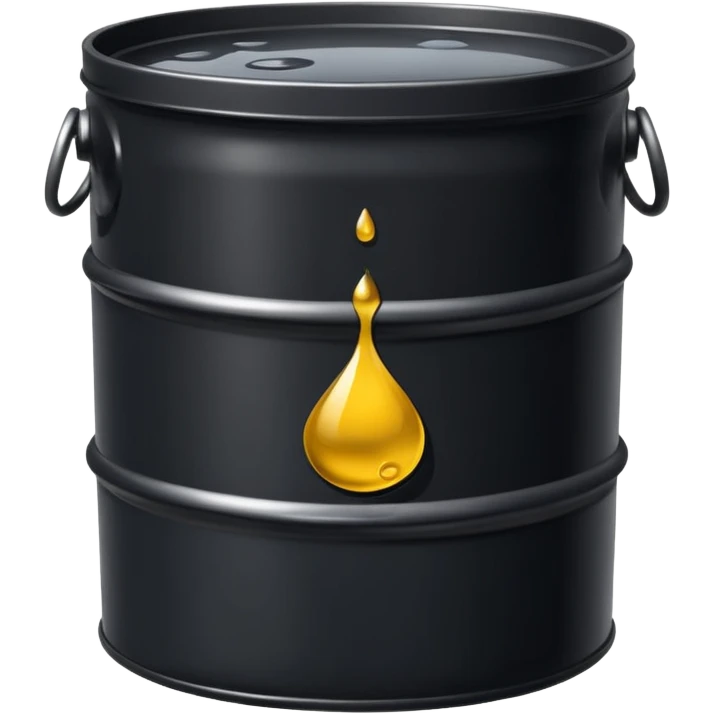 oil sludge in barrel  emoji