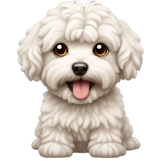 Maltipoo dog emoji