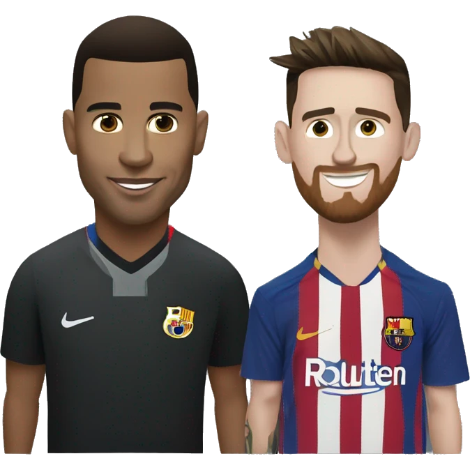 ronaldo and messi emoji