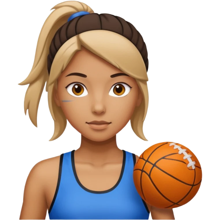 Девушка занимается спортом emoji