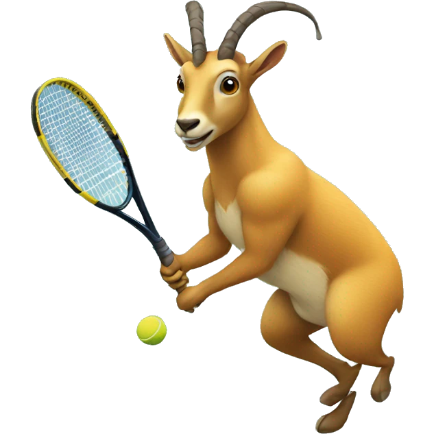 Chamois playing tennis emoji