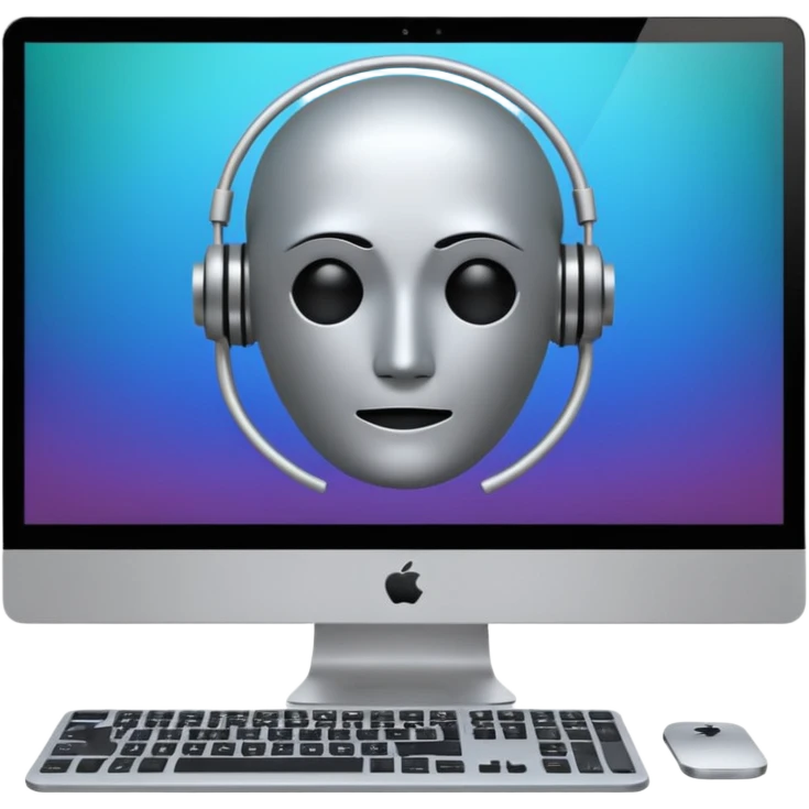 AI webflow on a computer - really complicated, no faces emoji