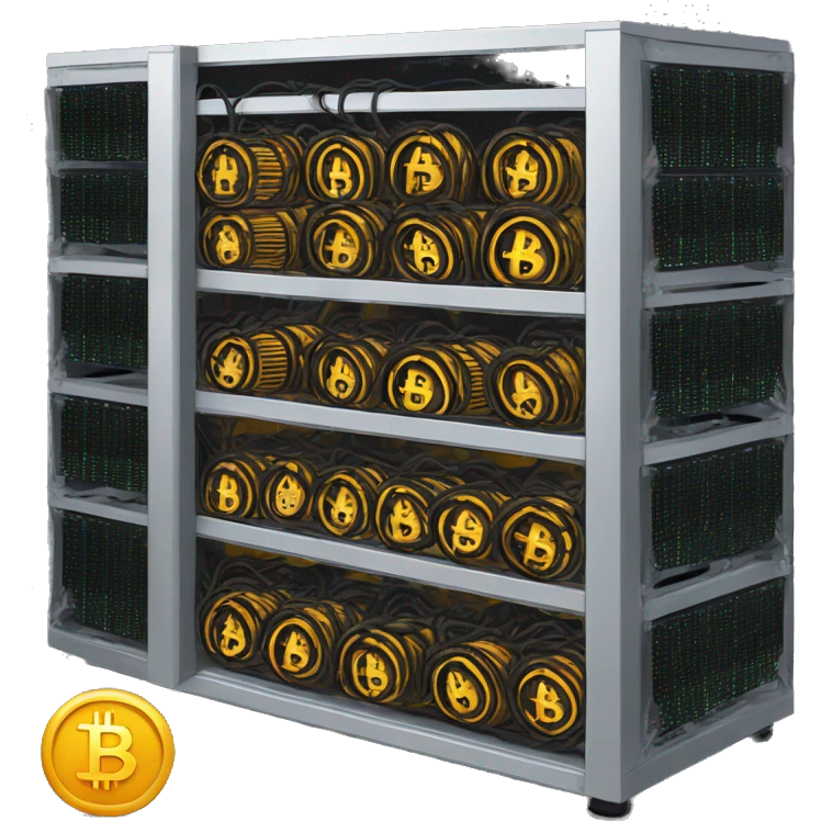 bitcoin mining rig emoji
