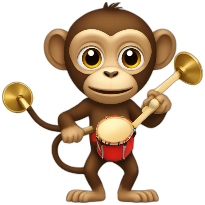 monkey with cymbals emoji