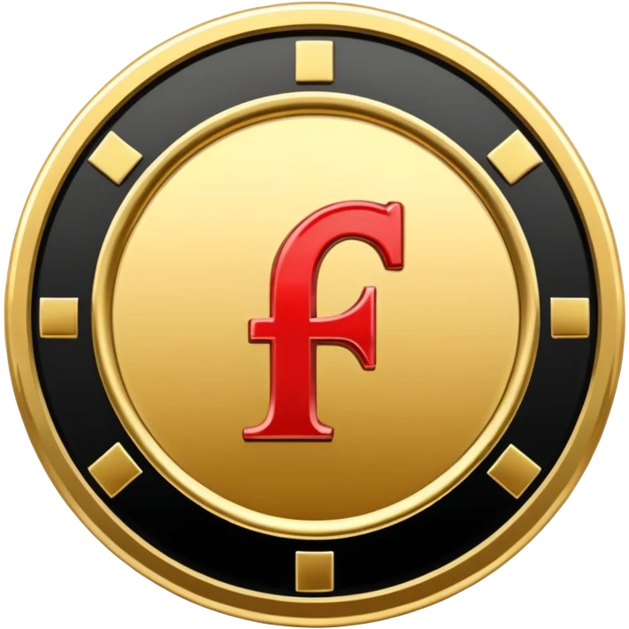 Currency crypto money symbol for the money "Fcoins" letter F, casino coin colored

Dont make an E emoji