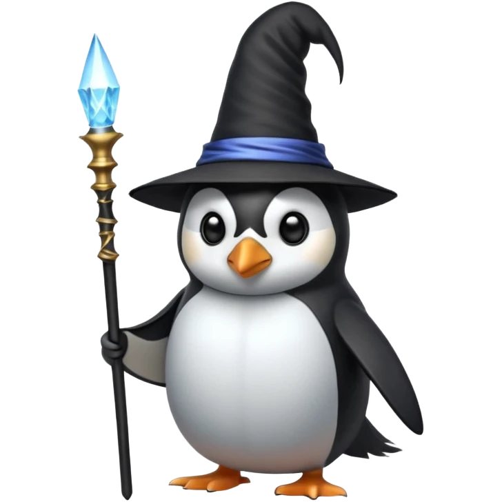 Penguin Wizard emoji