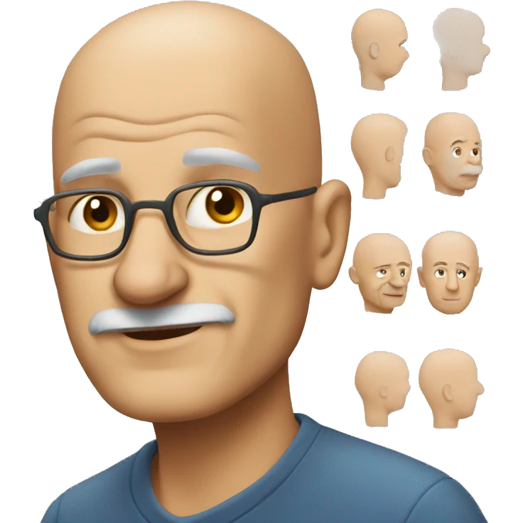 old bald husband emoji