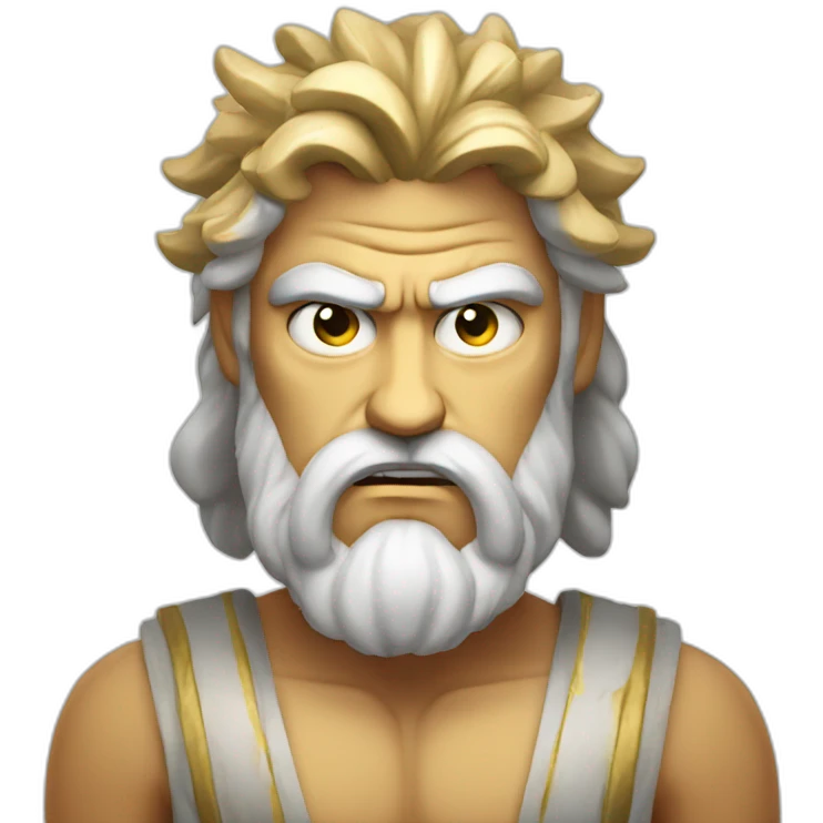 greek God with angry expression emoji