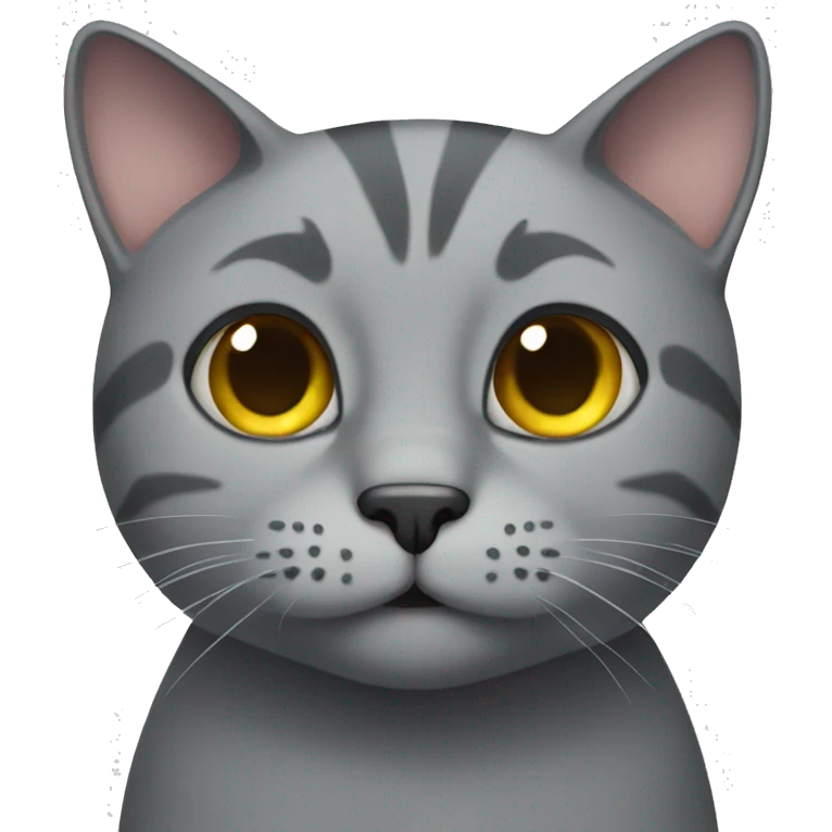 Grey cat emoji