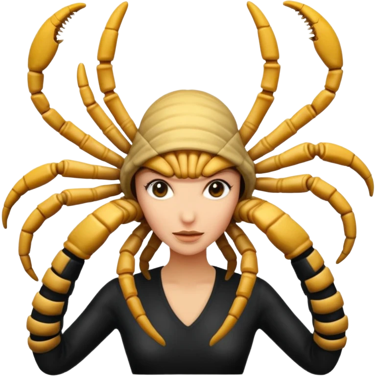 woman with Facehugger emoji