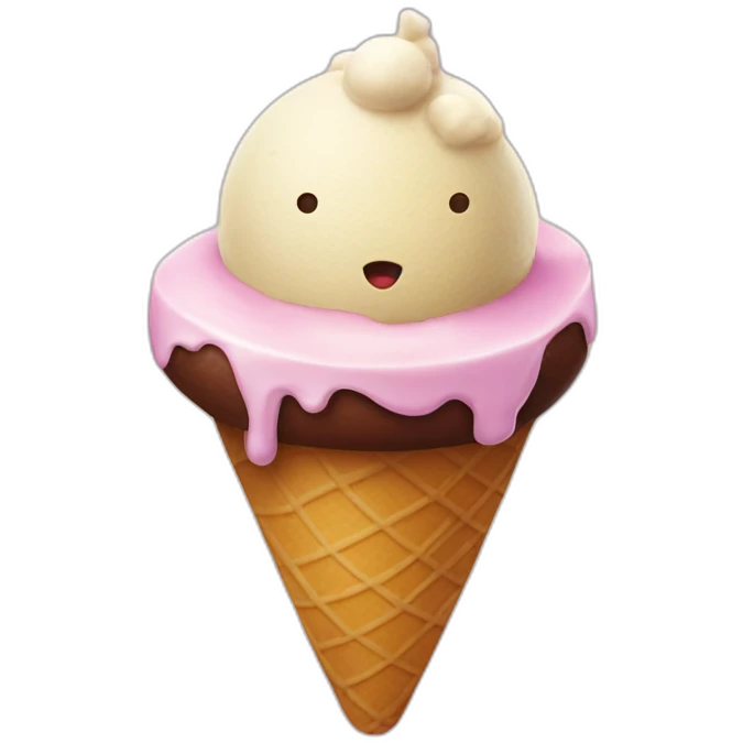 Ice cream planet emoji