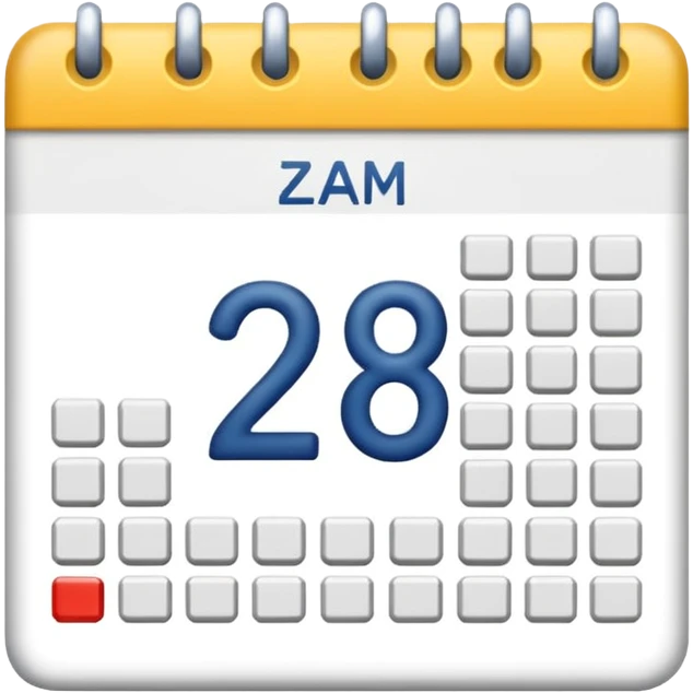 calendar with number 28 emoji