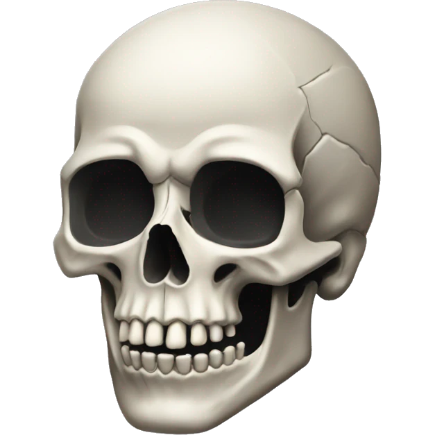 skull shoqué emoji
