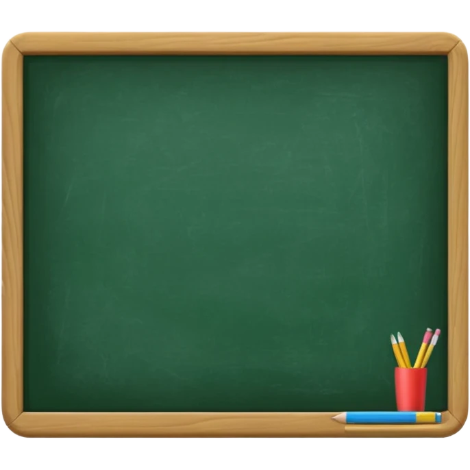 a green board of classroom emoji