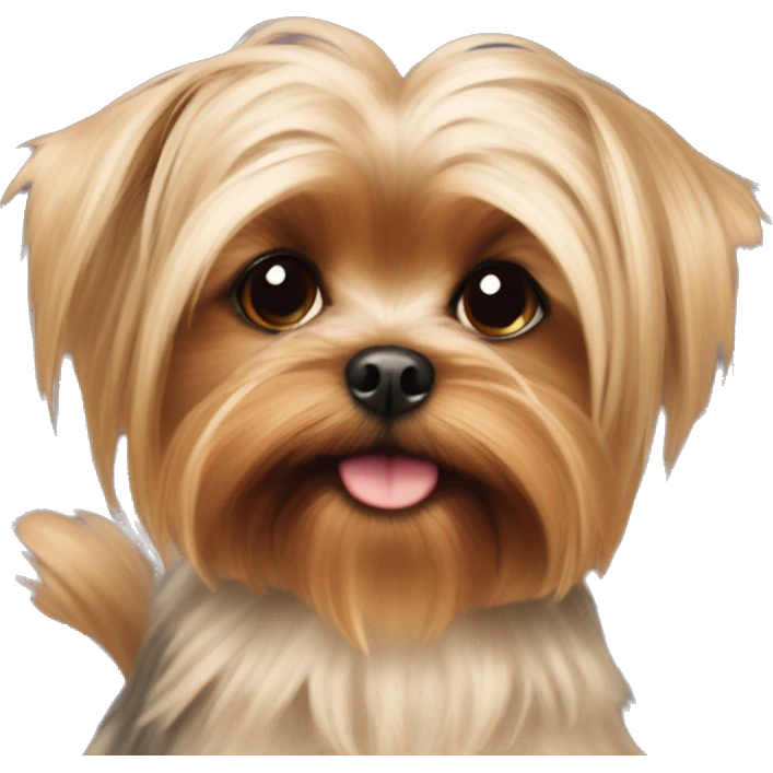 Silky teacup Yorky emoji